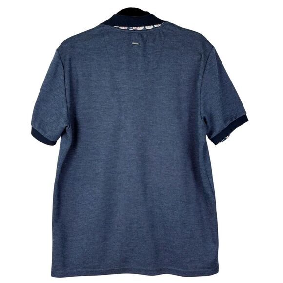 Guide London Smart Polo Blue Shirt Sz XL Hidden Skull Print - Picture 7 of 15